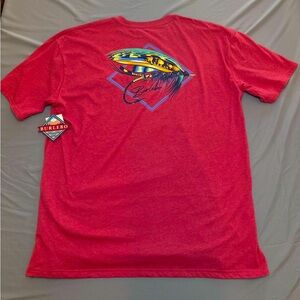 NWT Burlebo Men's Red Graphic T-Shirt - 2XL
